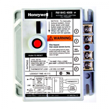 Honeywell R8184G4066 Protectorelay Oil Burner Control with 15 second safety timing